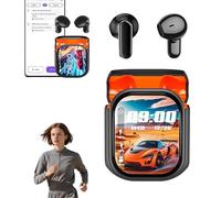 Genérico NE20 Translation Earbuds with LCD Touch Screen, 2026 New 6.0 Pro Translation Earbuds Real Time, with 134 Language AI Translate Real Time, HiFi Stereo Headphones, Long Battery IPX4 (Black)