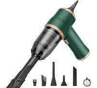 Genérico NeatMate Mini Vacuum, 15000Pa Powerful Handheld Vacuum Cleaner, 3-in-1 Mini Car Vacuum Cordless Rechargeable, Multifunctional Portable for Car, Sofa, Office, Pet, Home (Green)