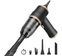 Genérico NeatMate Mini Vacuum, 15000Pa Powerful Handheld Vacuum Cleaner, 3-in-1 Mini Car Vacuum Cordless Rechargeable, Multifunctional Portable for Car, Sofa, Office, Pet, Home (Black)