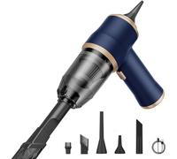 Genérico NeatMate Mini Vacuum, 15000Pa Powerful Handheld Vacuum Cleaner, 3-in-1 Mini Car Vacuum Cordless Rechargeable, Multifunctional Portable for Car, Sofa, Office, Pet, Home (Blue)