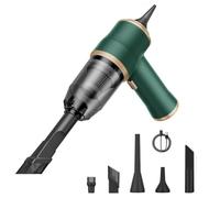 Genérico NeatMate Mini Vacuum, 3-in-1 Mini Car Vacuum Cordless Rechargeable, 15000Pa Powerful Handheld Vacuum Cleaner, for Car, Sofa, Office, Pet, Home(Green)