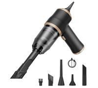 Genérico NeatMate Mini Vacuum, 3-in-1 Mini Car Vacuum Cordless Rechargeable, 15000Pa Powerful Handheld Vacuum Cleaner, for Car, Sofa, Office, Pet, Home(Black)