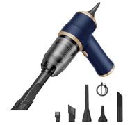 Genérico NeatMate Mini Vacuum, 3-in-1 Mini Car Vacuum Cordless Rechargeable, 15000Pa Powerful Handheld Vacuum Cleaner, for Car, Sofa, Office, Pet, Home(Blue)