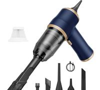 Genérico Neatmate Mini Vacuum, 3 in 1 Vacuum Cleaner Portable Mini Home and Car, 15000Pa Powerful Handheld Vacuum Cleaner, Multifunctional Portable for Car, Sofa, Office, Pet, Home (Blue)