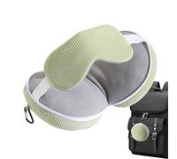 Genérico Neck Pillow Airplane - Cushion, 1 Soft Headrest with Eye Cover For In- Comfort, Plush Support For Sleeping, Travel Accessory, Contoured Prop For Office, Napping and Weekend Camping