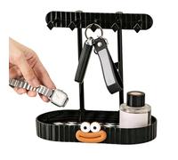 Genérico Necklace Bracelet Organizer Stand, Sleek Hanging Hooks, Space Efficient Layout, Entry Hallway Wall Mounted, Multi Purpose, Bedroom Vanity Bathroom Shelf for Suitable Dorm Office Home