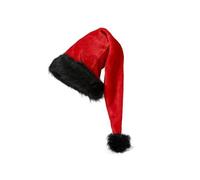 Genérico negro para niños, sombreros Xmas Velvet Christmas Hats for Adults Keep Warm Winter Christmas Disfraz Hombre Fieltro Negro (Hot Pink, One Size)