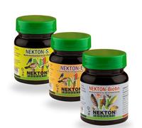 Genérico NEKTON Pack de Vitaminas para Aves, Nekton-S, Nekton-E y Nekton-Biotin, 35 g Cada uno, 3 Unidades