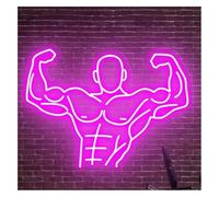 Genérico Neón Luz de neón decorativa muscular para letrero brillo ajustable LED personalizado para letreros(C)