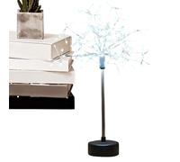 Genérico Nest And Flowers Table Lights - Mini Silver Table Lamp | LED Christmas Flower Light | 29x9.5cm, Battery/USB Powered, Warm White Decorative, For Parties Home Decor Bedroom Patio