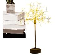 Genérico Nest And Flowers Table Lights - Mini Silver Table Lamp | LED Christmas Flower Light | 29x9.5cm, Battery/USB Powered, Warm White Decorative, For Parties Home Decor Bedroom Patio