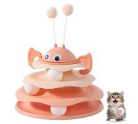 Genérico Nestoly Interactive 3-Layer Cat Toy Tower, Nestoly Interactive 3-Layer Cat Toy Tower with Rotating Bee and Rolling Balls, For Cats & Kittens Chase, Batting & Exercise Play (Pink)