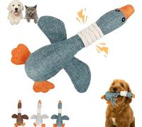 Genérico New Indestructible Robust Duck Dog Toy - Heavy Duty Plush for Aggressive & Extreme Chewers, Long-Lasting Stitching for All Dog Sizes (Blue)