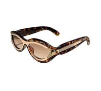 Genérico New Retro Sunglasses Outdoor Sports Street Style, Face-Slimming, Anti-Glare Shades(Coffee)