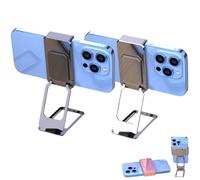 Genérico New Upgraded Back Clip Type 360° Folding Bracket, Keepholdon Fully Adjustable Foldable Desktop Phone Holder Cradle Dock (Style-B+C(2 PCS))