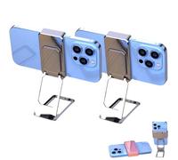 Genérico New Upgraded Back Clip Type 360° Folding Bracket, Keepholdon Fully Adjustable Foldable Desktop Phone Holder Cradle Dock (Style-C(2 PCS))