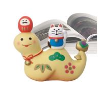 Genérico New Year Cat Statue,Holiday Cute Animal Resin Sculpture - Decorative Parties Supplies, Home Table Spring Festival Decor For Entrance, Bedroom, Living Room