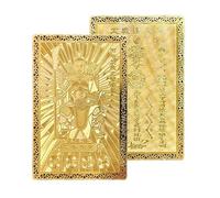 Genérico New Year Tai Sui Card Pendant - Aluminum-Magnesium Alloy Blessing Charm For Chinese New Year | Golden Fortune Gift For Adults, Kids & Travel