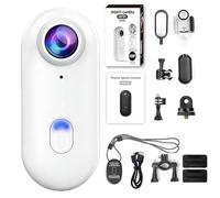 Genérico Nexo25 Camera, Upgraded Nexo25 Black Camera, 4k/1080p, Wearable Sports Camera with Ip68 Waterproof, WiFi Phone Real-Time Interconnect, with Magnetic Clip (White 1080p)