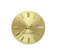 Genérico NH36 28,5mm S Logo Esfera de Fecha Verde Adecuada for Movimiento automático NH35 Luminoso 29mm s dial Accesorios Reloj(B25-173)
