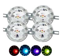 Genérico Nicetopu Universal Waterproof LED Chassis Lights, 12-24v Function LED Watermelon Light Indicator for All Trucks, Trailers, Pickup Trucks, off-Road Vehicles (4PCS)