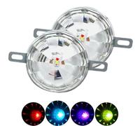 Genérico Nicetopu Universal Waterproof LED Chassis Lights, 12-24v Function LED Watermelon Light Indicator for All Trucks, Trailers, Pickup Trucks, off-Road Vehicles (2PCS)