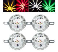 Generico Nicetopu Universal Waterproof LED Chassis Lights, Colorful 18 modes Flash Truck Chassis Lights, 12-24v Function LED Light Indicator Side Marker Signal for All Trucks (4PCS)