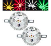 Generico Nicetopu Universal Waterproof LED Chassis Lights, Colorful 18 modes Flash Truck Chassis Lights, 12-24v Function LED Light Indicator Side Marker Signal for All Trucks (2PCS)