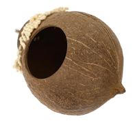 Genérico Nido de Cría de Cocos para Pájaros, Casa Colgante Tornillos, Cáscara Natural Resistente, Lecho de Descanso para Jaulas, Adecuado para Agapornis y Aves Pequeñas, Accesorio