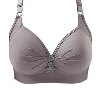 Genérico Night Bra Sujetador De Noche Antiarrugas Anillo de sin Cordones, Ropa Interior cómoda y Transpirable, Talla Grande, Hebilla Brater, Sujetador Femenino, Chaleco con Sujetador Copa D (Pink, S)