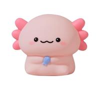Genérico Night Light, Axolotl Silicone Glow, Dimmable Bedside Sleep Aid, Rechargeable Timed Nursery Lamp, Squishy Animal Desk Decor, Children Room Lighting Solution, Portable Small Pink