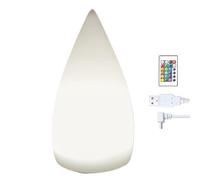 Genérico Night Light - Drop Shape Recargable Lights With Remote Control | 16 RGB Colors 4 Modos LED Lamp | For Home Kitchen Bedroom Nightstand Apartment Garden Balcony Restaurant