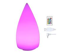 Generico Night Light - Drop Shape Rechargeable Night Lights, RGB Color Nights Light with Remote Control, Smart Mood Lighting Device, for Bedroom Kitchen Living Room Balcony Garden Restaurant