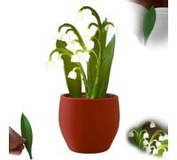 Genérico Night Light Lilies - The Lily of The Valley Night Light,3D Printed Lily Flower Plant Table Lamp,Romantic Whimsical LED Desk Bedside Ambient Lighting for Bedrooms Relaxing & Sleeping (1)