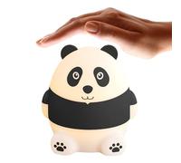 Genérico Night Lights, Night Light Panda, recargable silicona LED Nightlight, Soft Tap Control Lamp, Gentle Glow Nursery for Bedside, Children's Room, Desktop, Desk, Baby Feeding, Sleeping