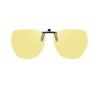 Genérico Night Vision Glasses - Alloy Clip On Polarized Sunglasses, Anti Glare Lenses, Night Driving Glasses | Clip On Eyewear, Cycling Fishing Hiking Motorcycle Use Outdoor Travel