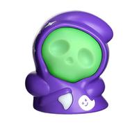 Genérico Nightlight Halloween | Luz nocturna LED recargable | Decoración de lámpara de coche portátil con ruedas de fricción para mesita de noche, cuarto de baño, pasillo, Navidad, pared, oficina