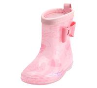 Genérico Niña Plateada Botas de lluvia para niños pequeños Botas de lluvia Botas de lluvia cortas para niños pequeños Fáciles de botines Chica Punta ciclista, rosa, 27.5 EU