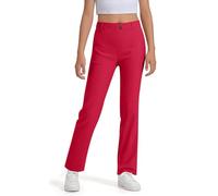 Genérico Niñas Pantalón de Uniforme de Punto Ponte con Corte Ajustado Pantalones de Niña de Cintura Elástica con Uniforme Pantalones de Deporte