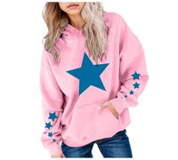 Genérico NiñAs Sudadera con Capucha Unisex NiñO PequeñO Estrella Superior Tela Casual Acolchada con Capucha NiñOs Sudadera BáSica De Lana (4-5 Years)