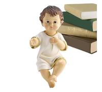 Genérico Niño Jesús - Figura Coleccionable de Belén en Resina - Decoración Católica Miniaturas Coleccionables Religiosas para Hogar Iglesia