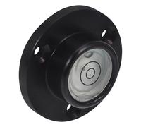Genérico Nivel de Burbuja Circular de Precisión para Caravana Mini Nivel de Bolsillo Metálico Carcasa Negra y Doble Aro Blanco Tamaño 34X20X12 MM Herramienta Compacta para Nivelar