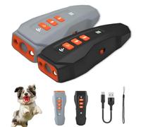 Genérico No Bark Ultra, Gentle Pet Anti-Barking Device, Rechargeable Dog Barks Deterrent Devices with Flashlight for Dogs Training & Behavior Aids (Black+Gray)