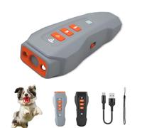 Genérico No Bark Ultra, Gentle Pet Anti-Barking Device, Rechargeable Dog Barks Deterrent Devices with Flashlight for Dogs Training & Behavior Aids (Gray*1)