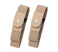 Genérico No Buckle Belt | 1 Pair Stomach Pressure Free Elastic Adjustable Strap | Easy To Apply Buckleless Belt - Elegant Design For Casual Work Jeans Pants Dresses Golf Waist