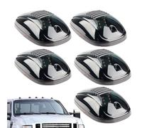 Genérico No Drill Cab Lights - 5Pcs Waterproof LED Roof Lights, High Visibility LED Marker Ļights, Easy Installation No Drill Cab Markers for Car RV SUV Trailer