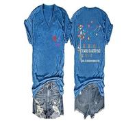 Genérico, no importa Querida Persona Detrás de Mí El mundo es un lugar mejor con tu camisa para mujer, azul, S