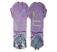 Genérico, no importa Querida Persona Detrás de Mí El mundo es un lugar mejor con tu camisa para mujer, morado, L
