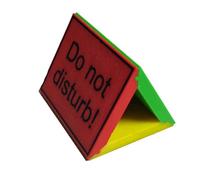 Generico No molestar la señal del escritorio - indicador de 3 lados | Conference Room Signn, College Dorm Decoraciones, para el escritorio para el trabajo de trabajo, de salas de negocios y reuniones