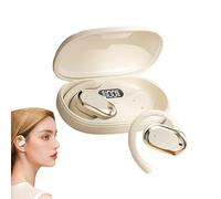 Genérico Noise Cancelling Earbuds, Waterproof Wireless Earphones, Adjustable Ear Hooks, Sweatproof Sports Headphones, Secure Fit for Active Lifestyles, Ideal for Running, Gym, Travel